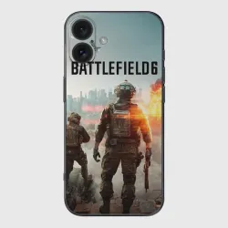 Чехол для iPhone 16 силиконовый с защитой камеры Солдаты из Battlefield 6