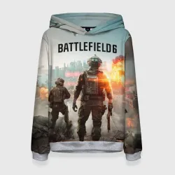 Женская толстовка 3D Солдаты из Battlefield 6