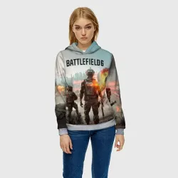 Женская толстовка 3D Солдаты из Battlefield 6 - фото 2
