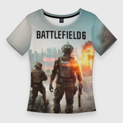 Женская футболка 3D Slim Солдаты из Battlefield 6