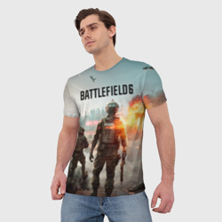 Мужская футболка 3D Солдаты из Battlefield 6 - фото 2