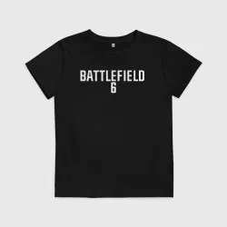 Детская футболка хлопок Battlefield 6 logo