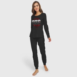 Женская пижама с лонгсливом хлопок Roman Reigns otc  wwe logo - фото 2