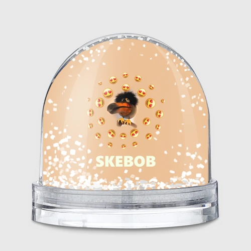 Игрушка Снежный шар Мем скебоб и смайлики
