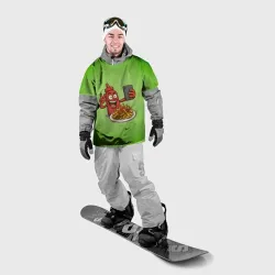 Накидка на куртку 3D Кетчуп делает селфи с картошкой фри