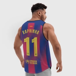 Мужская спортивная майка 3D Рафинья Барселона домашняя форма 25 26 - фото 2