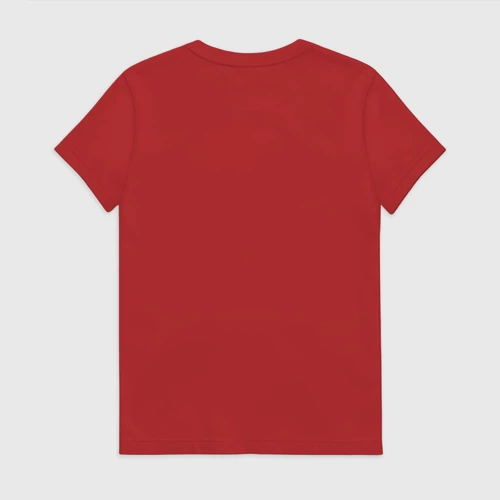 Женская футболка хлопок с принтом Вселеночка Лена которая просто космос, вид сзади #1