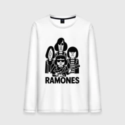 Мужской лонгслив хлопок Ramones силуэты
