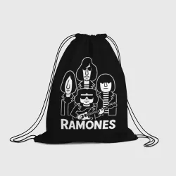 Рюкзак-мешок 3D Ramones, силуэты