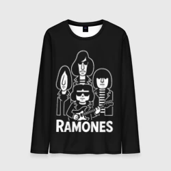 Мужской лонгслив 3D Ramones, силуэты