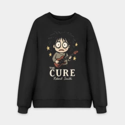 Мужской свитшот oversize без начеса хлопок The Cure рок группа