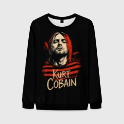 Мужской свитшот 3D Курт Кобейн, Нирвана