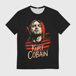 Мужская футболка 3D Курт Кобейн, Нирвана