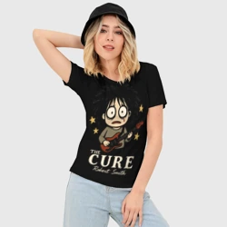 Женская футболка 3D Slim The Cure, Роберт Смит - фото 2