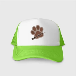 Кепка тракер с сеткой Здесь был кот