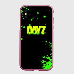 Чехол для iPhone XS Max матовый Dayz кислотное краски логотип