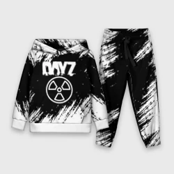 Детский костюм с толстовкой 3D Dayz белые краски лого