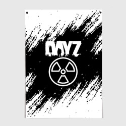 Постер Dayz белые краски лого