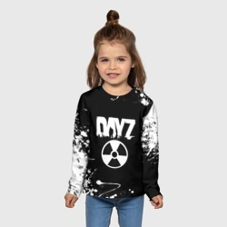 Детский лонгслив 3D Dayz брызги белых красок - фото 2