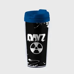Термокружка-непроливайка Dayz брызги белых красок