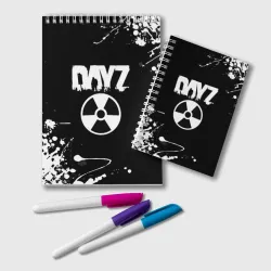 Блокнот Dayz брызги белых красок