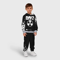 Детский костюм с толстовкой 3D Dayz брызги белых красок - фото 2