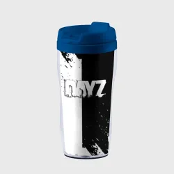 Термокружка-непроливайка Dayz текстура черно белые краски