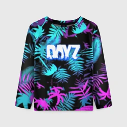 Детский лонгслив 3D Dayz неоновые тропики