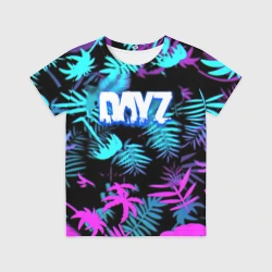 Детская футболка 3D Dayz неоновые тропики