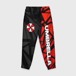 Детские брюки 3D Umbrella corp - красные фрагменты