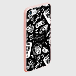 Чехол для iPhone 5/5S матовый Retro gamer pattern  - фото 2