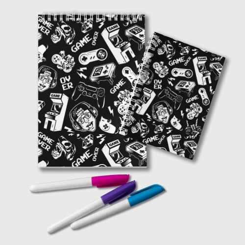 Блокнот Retro gamer pattern