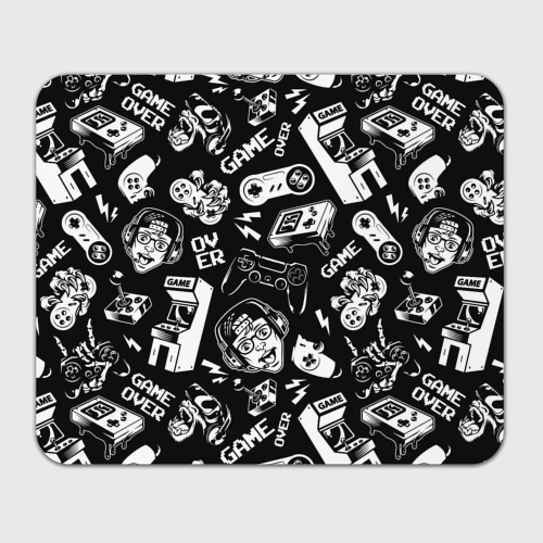 Прямоугольный коврик для мышки Retro gamer pattern 