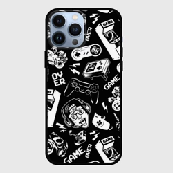 Чехол для iPhone 13 Pro Max Retro gamer pattern 