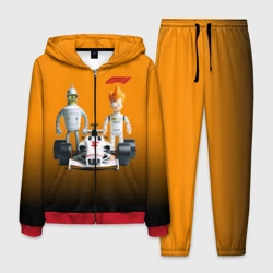 Мужской костюм 3D Механик Бендер и пилот формулы 1 Фрай