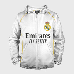 Мужская ветровка 3D Реал Мадрид домашняя форма 2025 2026