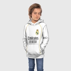 Детская толстовка 3D Реал Мадрид домашняя форма 2025 2026 - фото 2