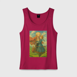 Женская майка хлопок Шагающий замок