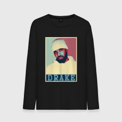 Мужской лонгслив хлопок Rapper Drake