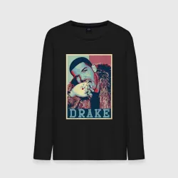 Мужской лонгслив хлопок Drake rapper