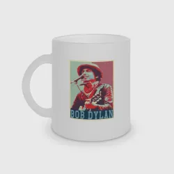 Кружка матовая стеклянная Bob Dylan