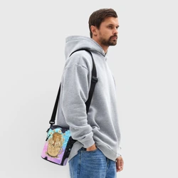 Сумка через плечо 3D Менеджер капибара в кружке в стикерах - фото 2