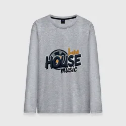 Мужской лонгслив хлопок House Music