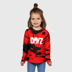 Детский лонгслив 3D Dayz текстура краски монстр - фото 2
