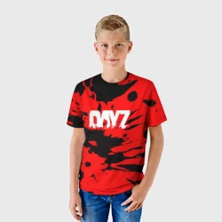 Детская футболка 3D Dayz текстура краски монстр - фото 2