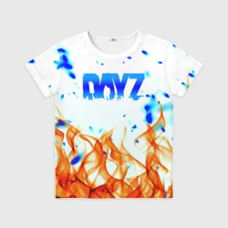 Детская футболка 3D Dayz огненное пламя