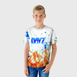 Детская футболка 3D Dayz огненное пламя - фото 2