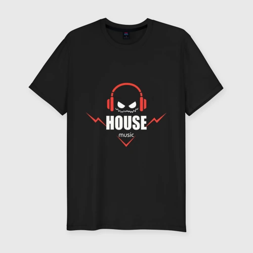Мужская футболка хлопок Slim House Music
