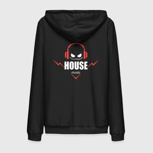 Мужская толстовка на молнии хлопок House Music