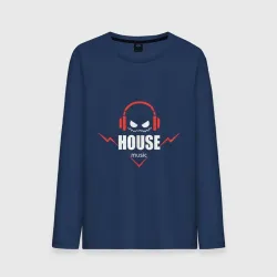 Мужской лонгслив хлопок House Music